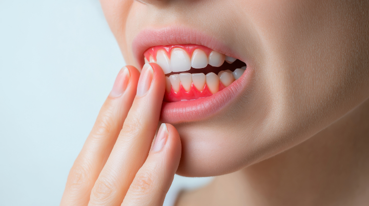 重度の歯周病になった女性